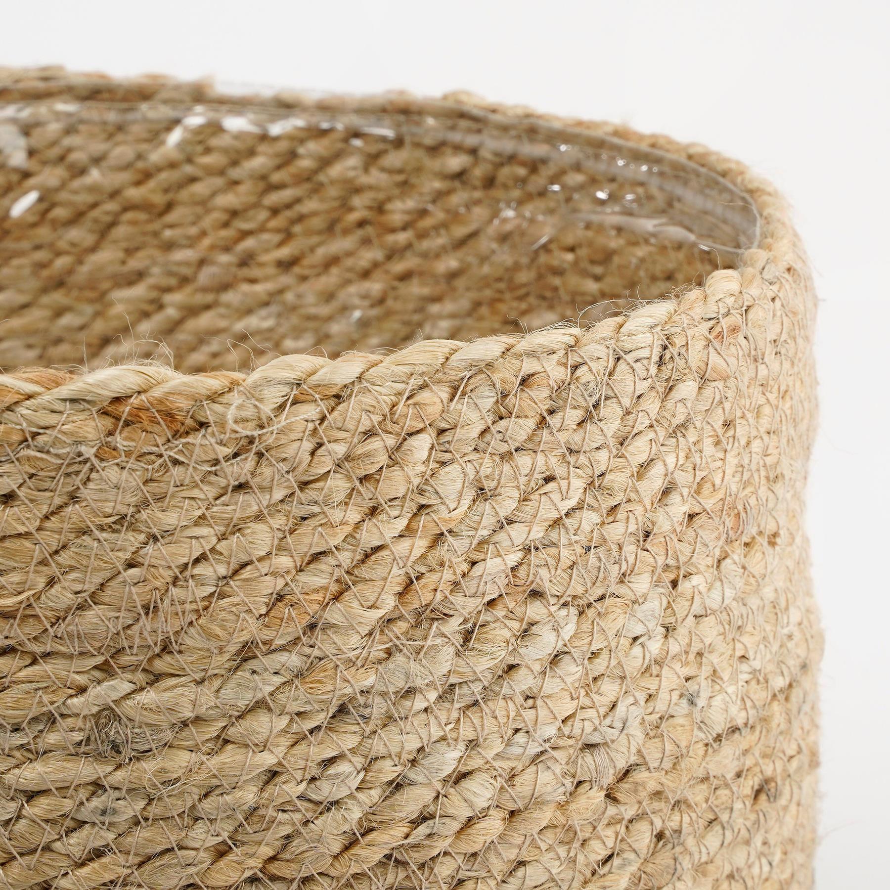 Mica Decorations Atlantic Mand voor Planten Set van 2 - Ø30 cm - Crème