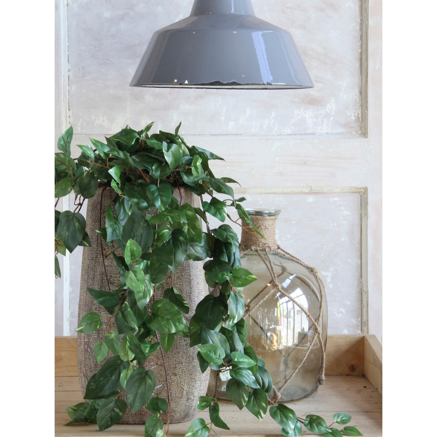Mica Decorations Scindapsus Kunst Hangplant - H45 x Ø25 cm - Groen