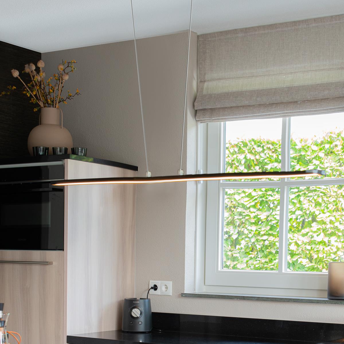 QAZQA Design hanglamp zwart incl. LED - Banda
