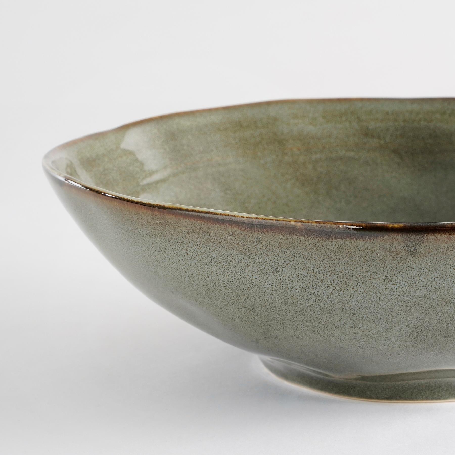 Mica Decorations Tabo Schaal - H9 x Ø30,5 cm - Groen