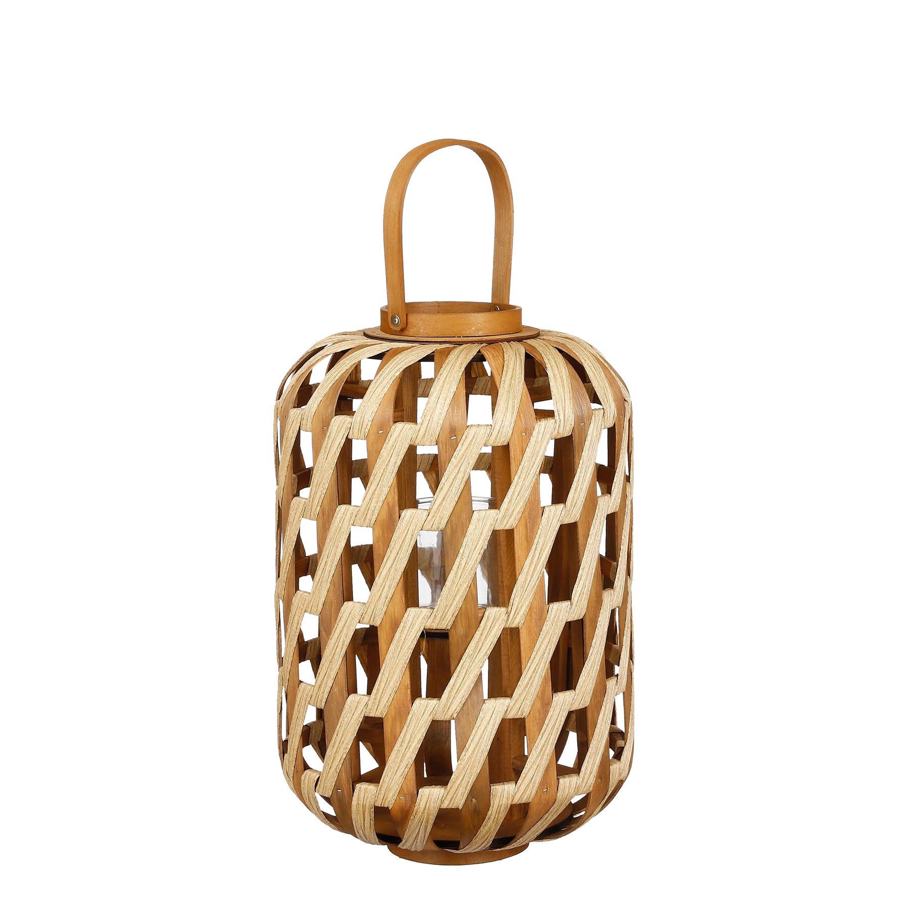 Mica Decorations Helios Windlicht - H49 x Ø31 cm - Bruin