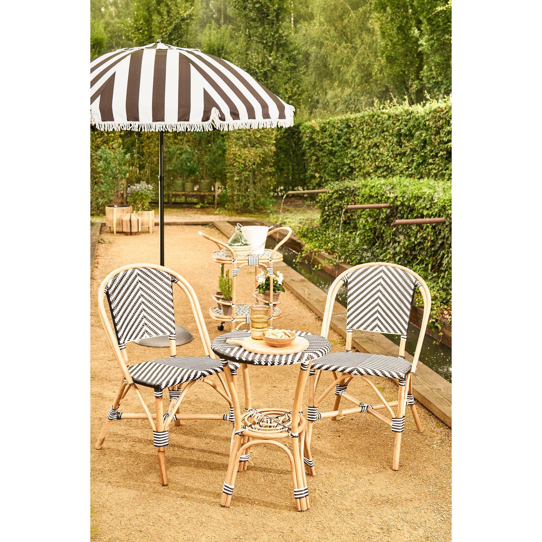 In The Mood Collection Osborn Parasol - H238 x Ø220 cm - Zwart