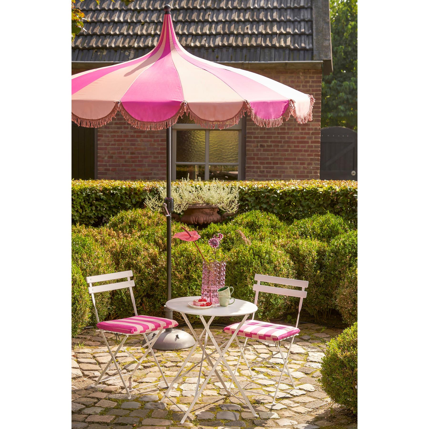 In The Mood Collection Rissy Parasol - H238 x Ø220 cm - Roze