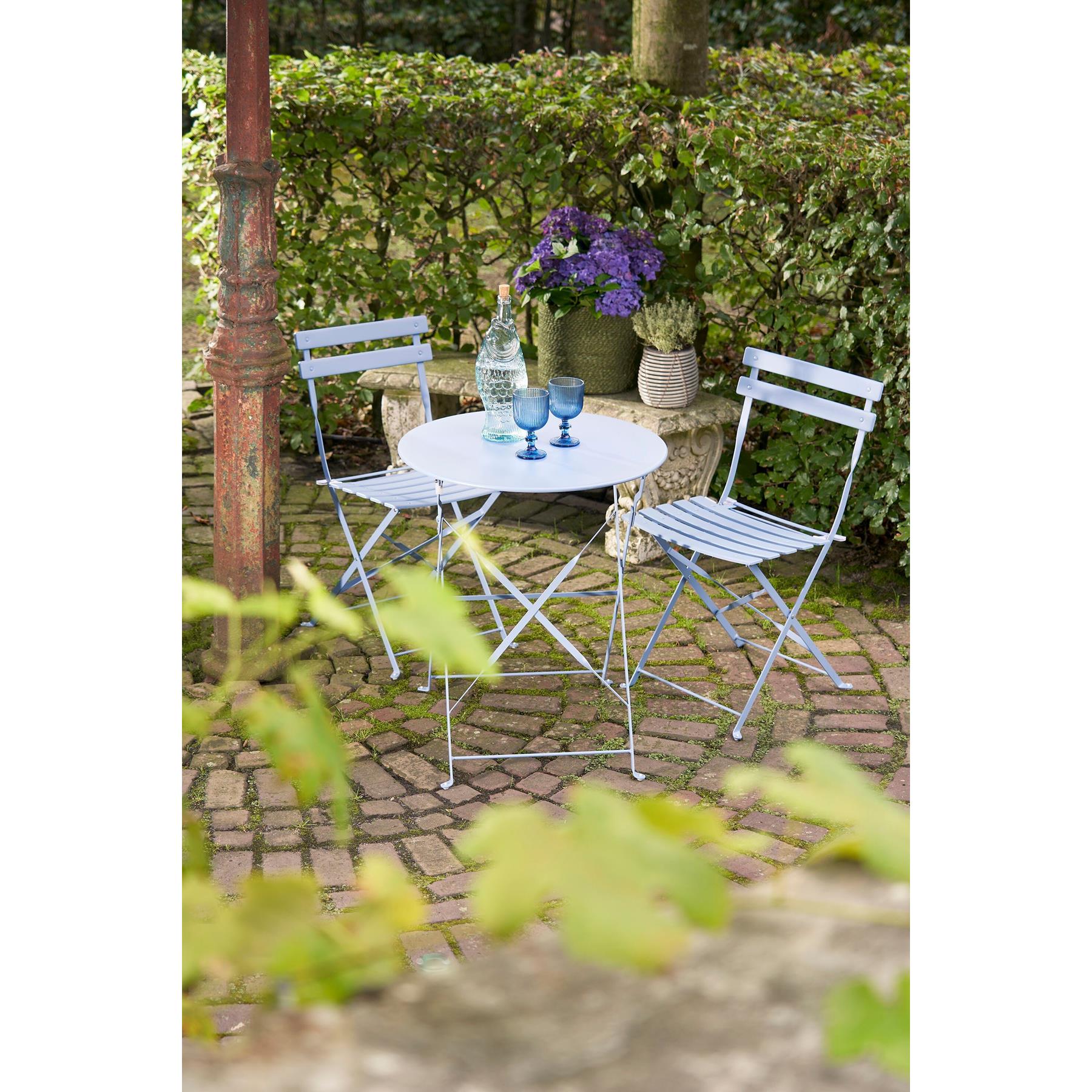 Mica Decorations Laurence Bistroset - Set van 3 - Metaal - Lichtblauw