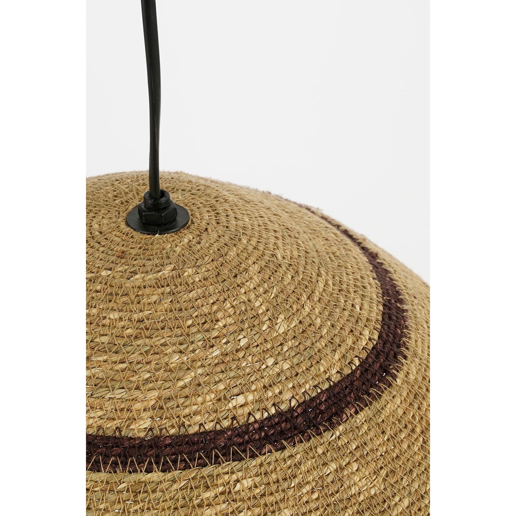 Mica Decorations Joulz Hanglamp - H16 x Ø36 cm - Jute - Lichtbruin