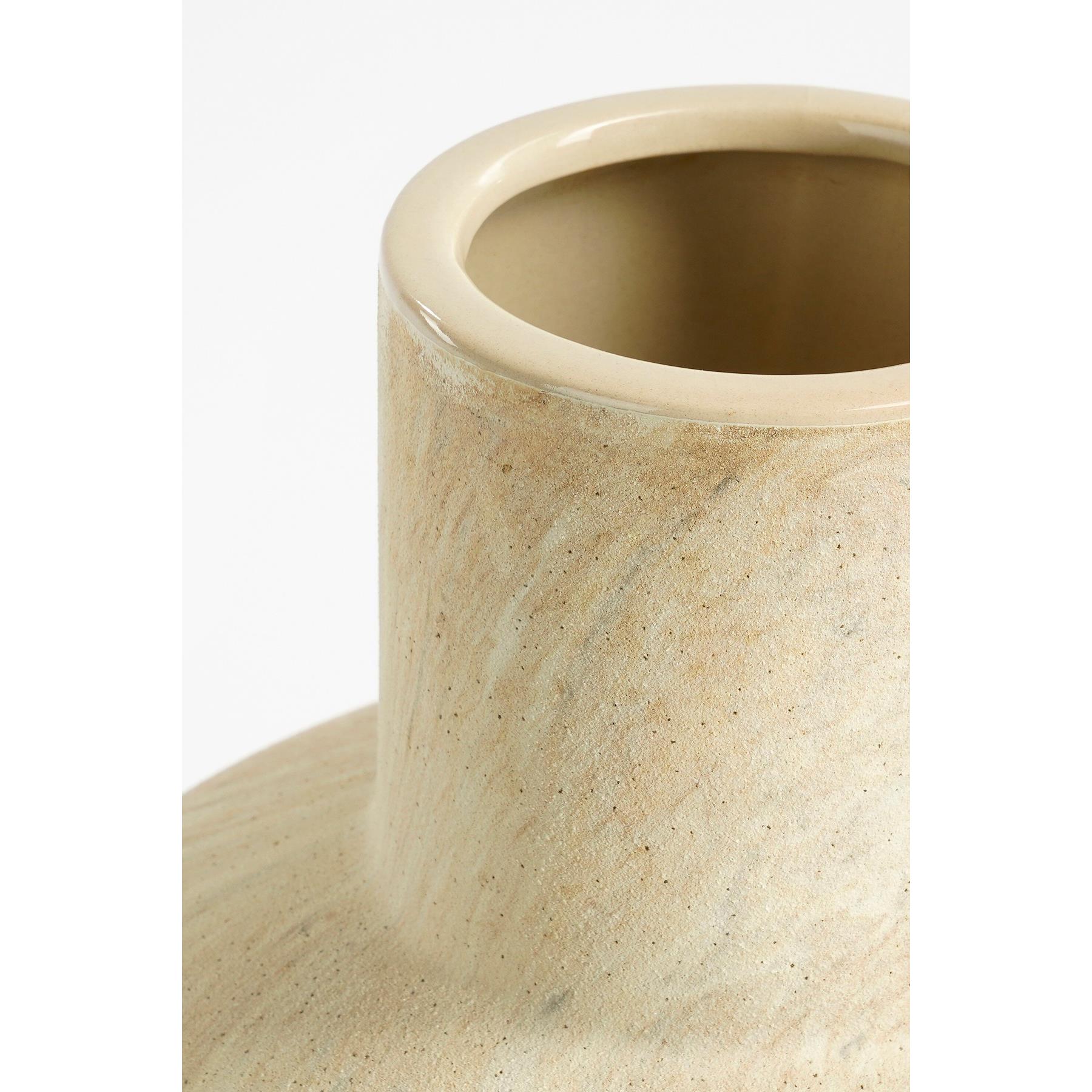Mica Decorations Trentino Vaas - L29 x B25 x H39 cm - Beige