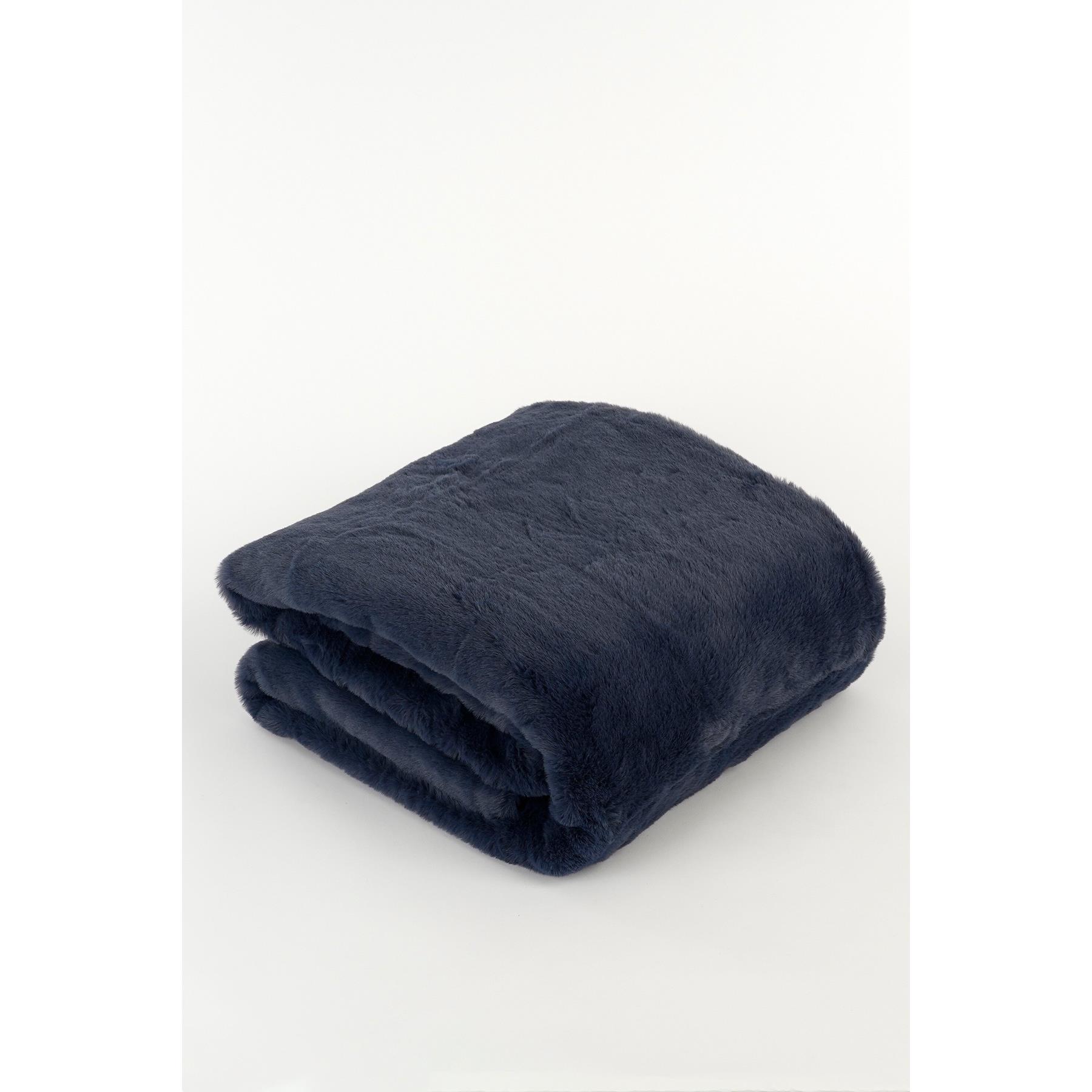 In The Mood Collection Bronte Fleece Deken - L200 x B150 cm - Blauw