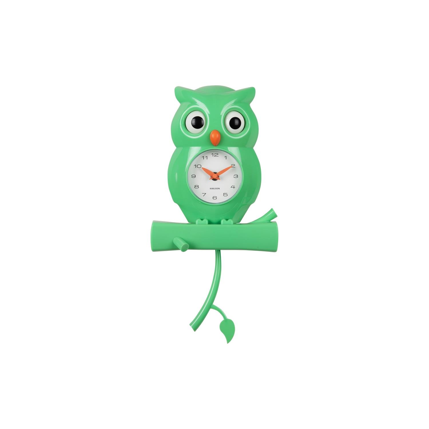 Karlsson - Wall Clock Owl Pendulum