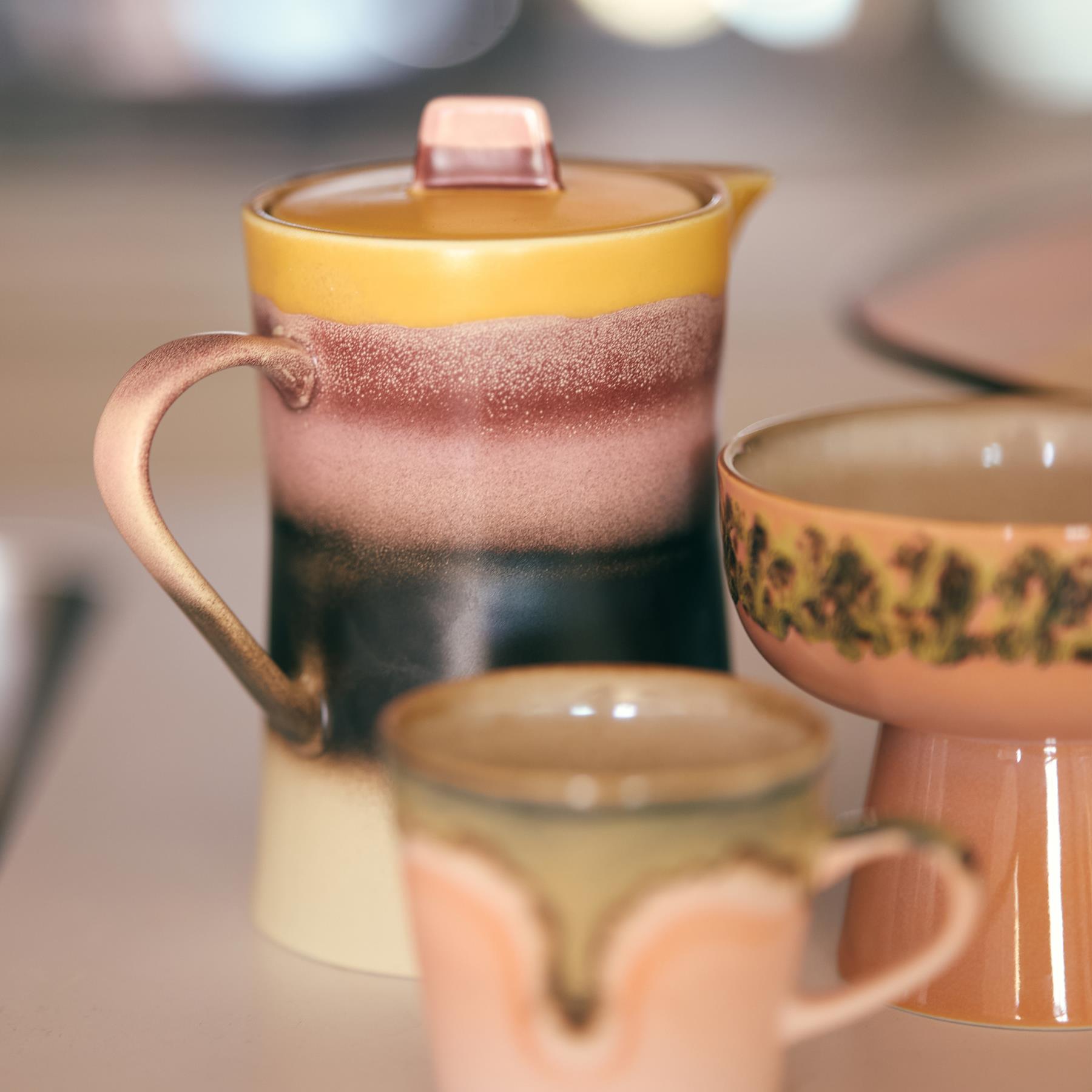 HKliving 70's Theepot - Sunset