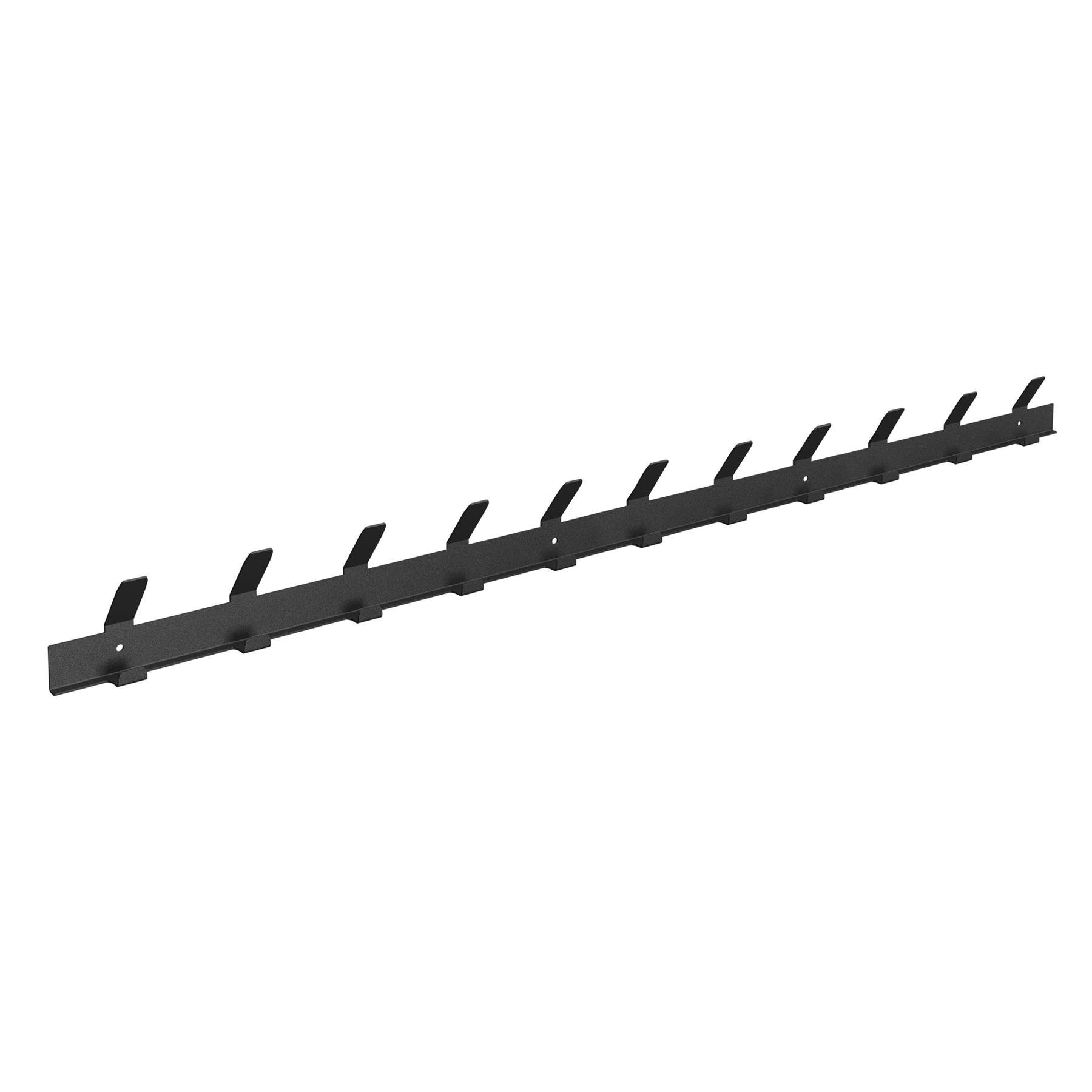 Gorillz Trim 100 - Kapstok van 1 meter - 22 Haken - Metaal - Zwart