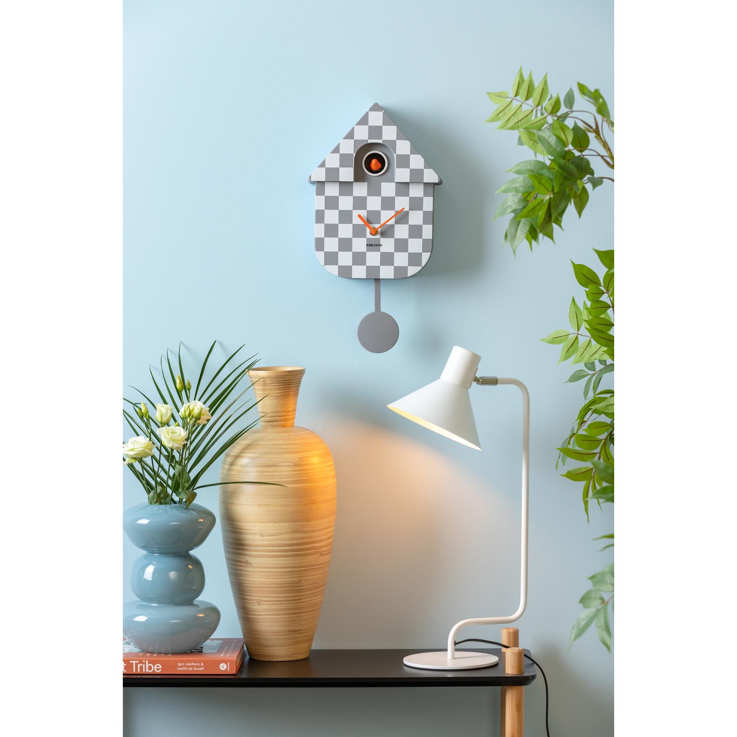 Karlsson - Wall Clock Modern Cuckoo Checker