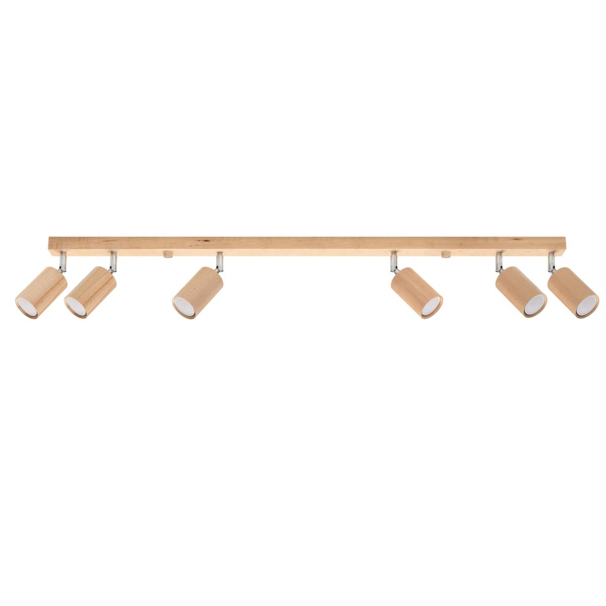 Bussandri Plafondlamp scandinavisch - Hout - Hout kleur