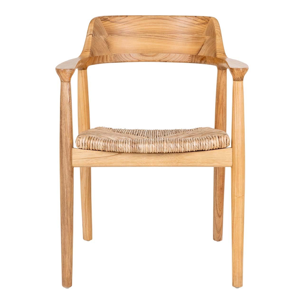 House Nordic Getafe Armstoel Sungkai Hout set van 2