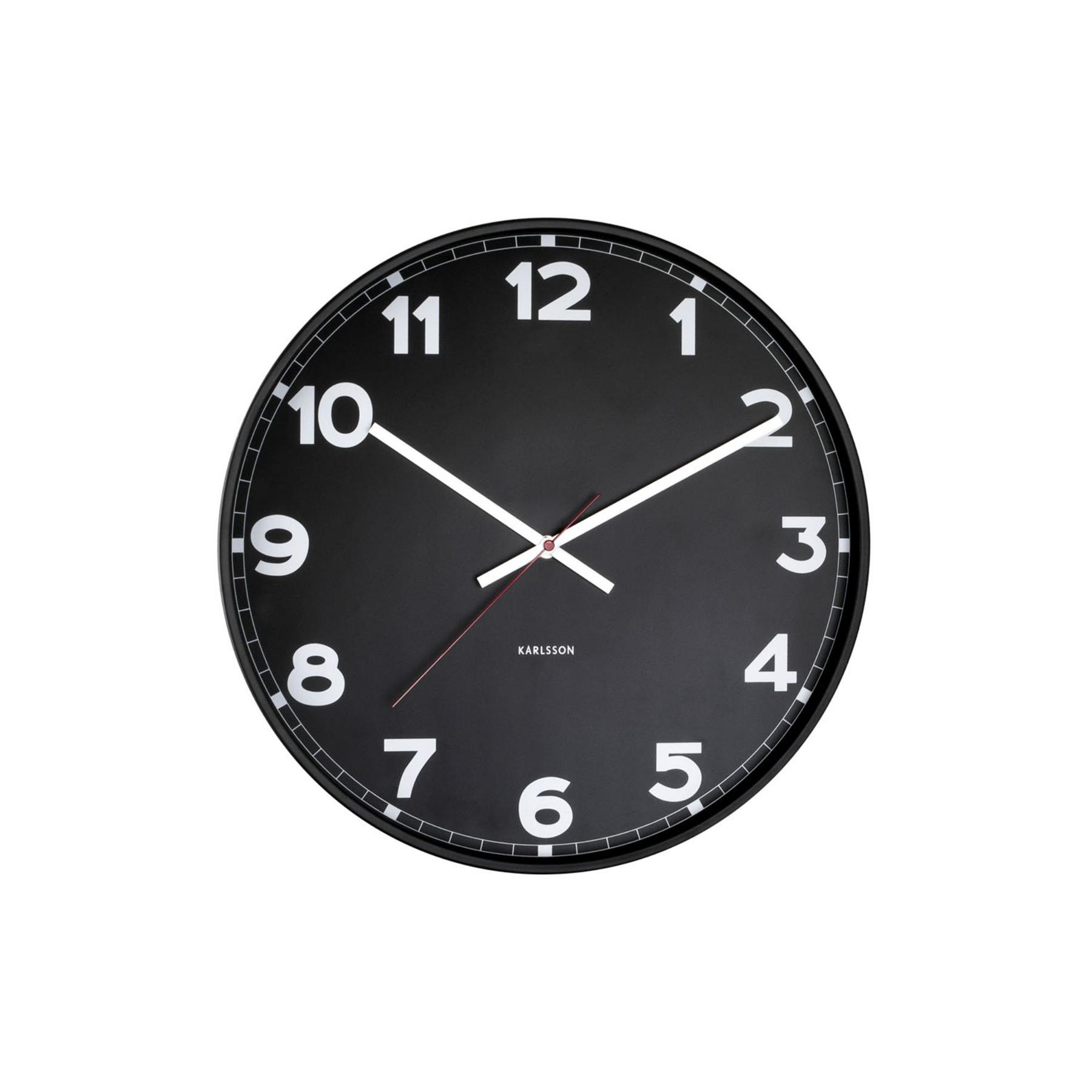 Karlsson - Wandklok New Classic - Medium - Zwart - Ø40,6cm