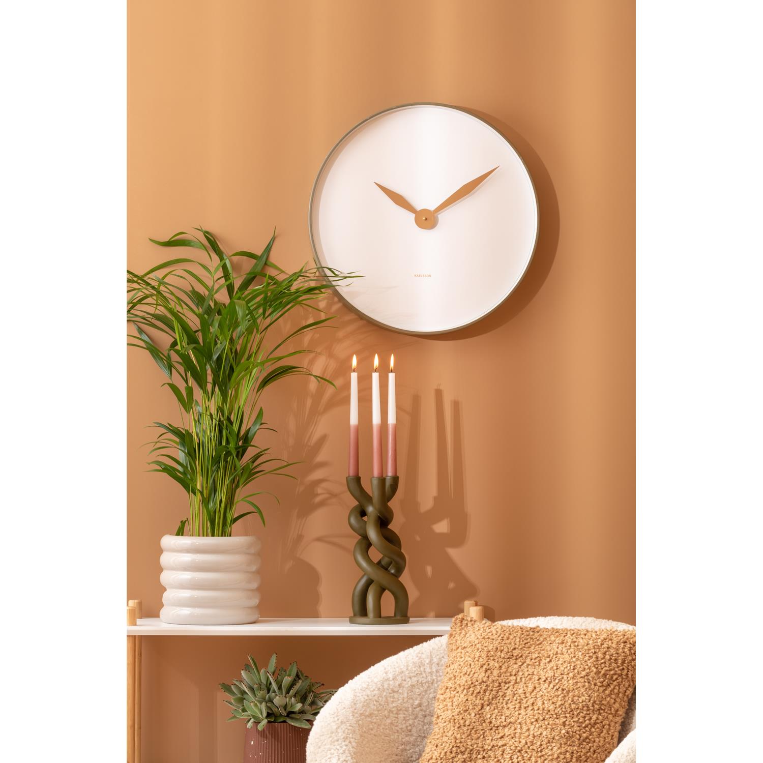 Karlsson - Wandklok Albatross - Groen - Ø50cm