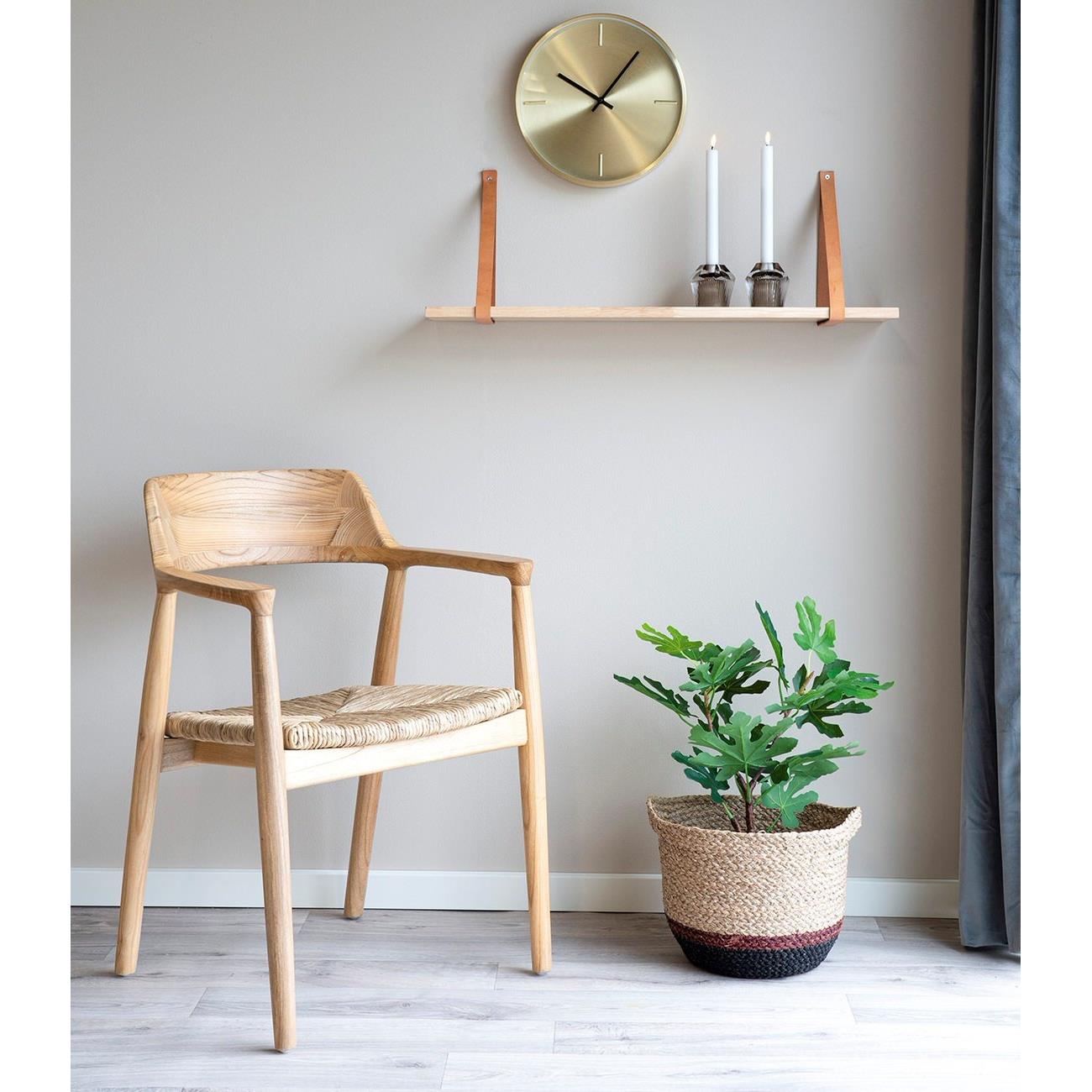House Nordic Getafe Armstoel Sungkai Hout set van 2