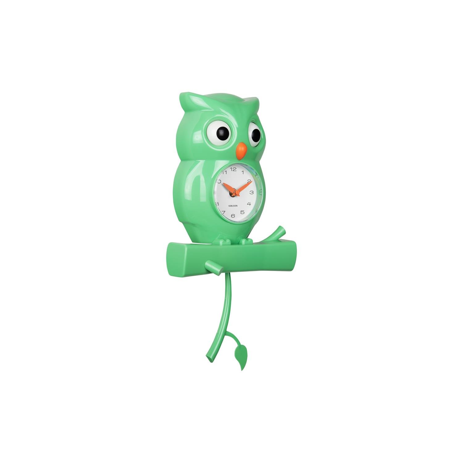 Karlsson - Wall Clock Owl Pendulum