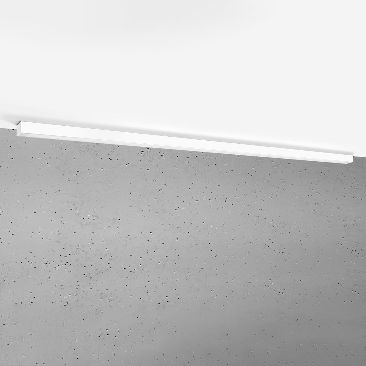 Bussandri Plafondlamp minimalistisch - Kunststof - Wit