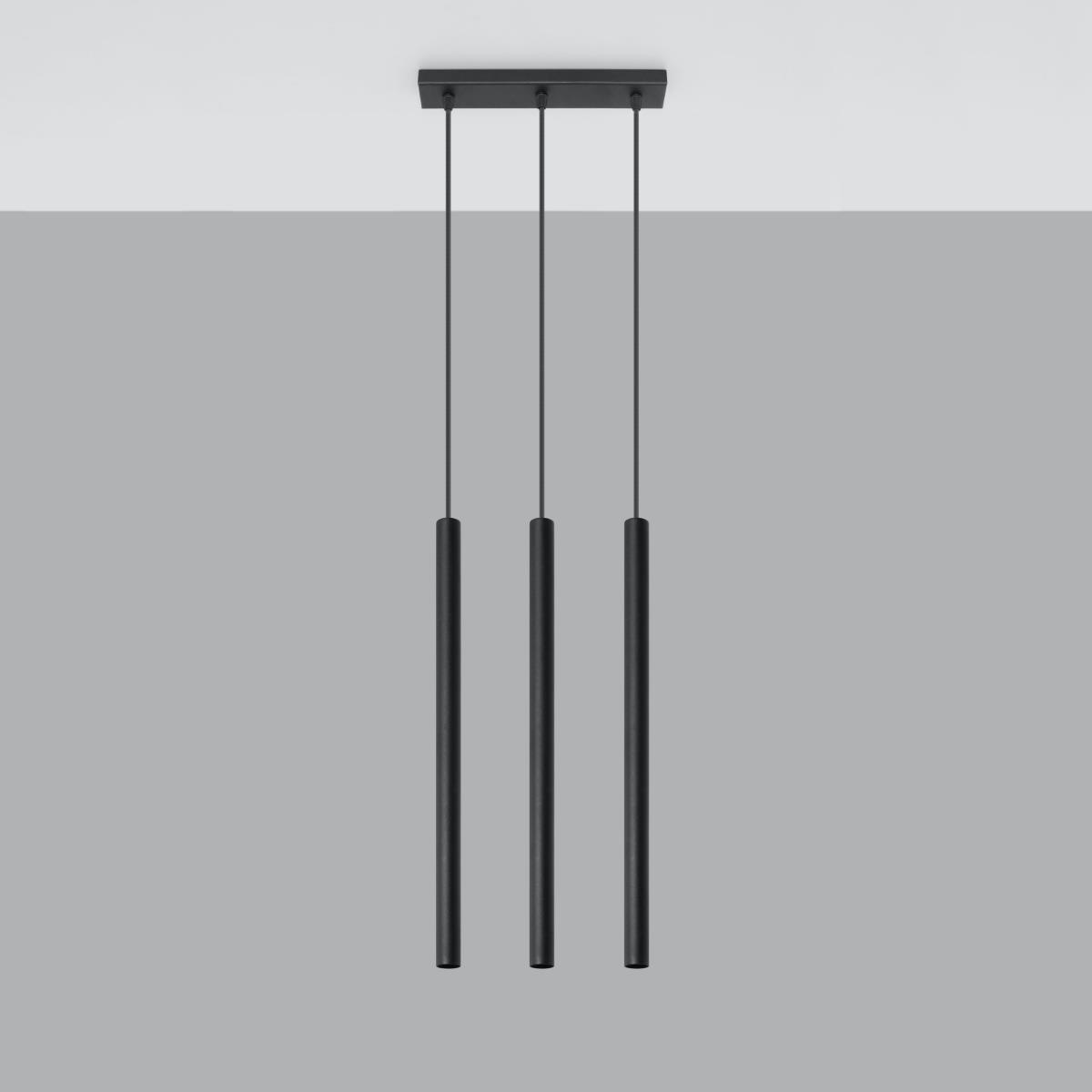 Bussandri Hanglamp modern - Metaal - Zwart