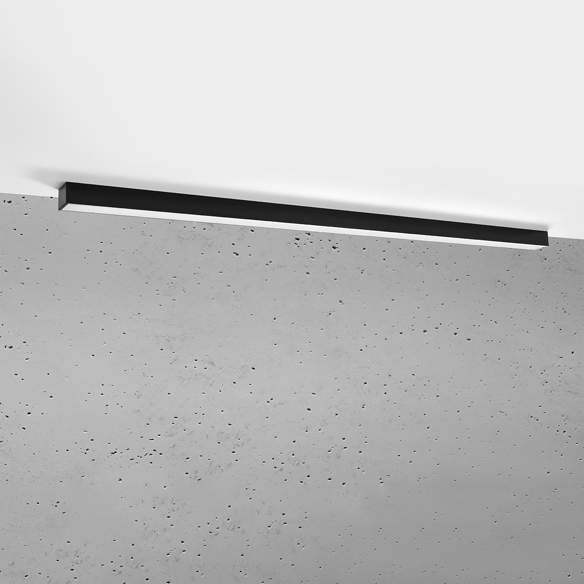 Bussandri Plafondlamp minimalistisch - Kunststof - Zwart