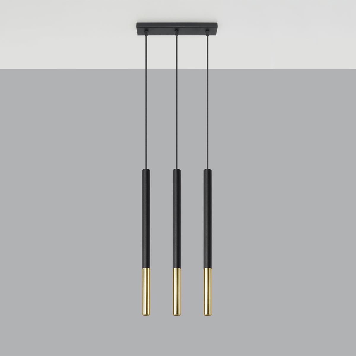 Bussandri Hanglamp modern - Metaal - Zwart