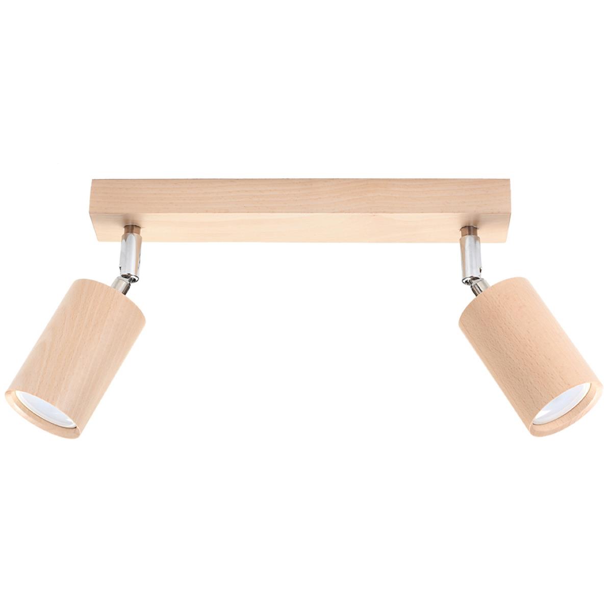 Bussandri Plafondlamp scandinavisch - Hout - Hout kleur