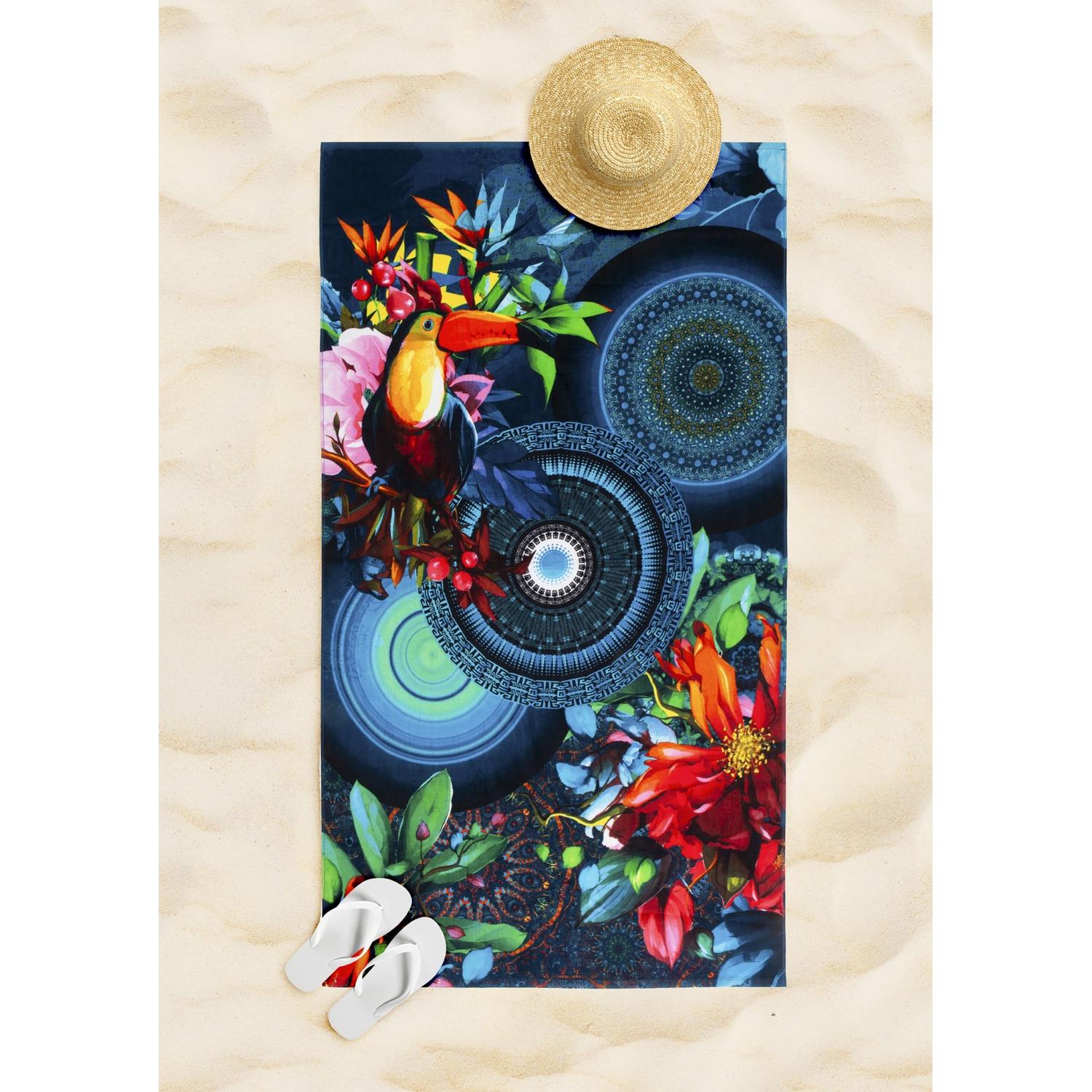 HIP Strandlaken Velours Katoen Cailani 100x180cm - multi
