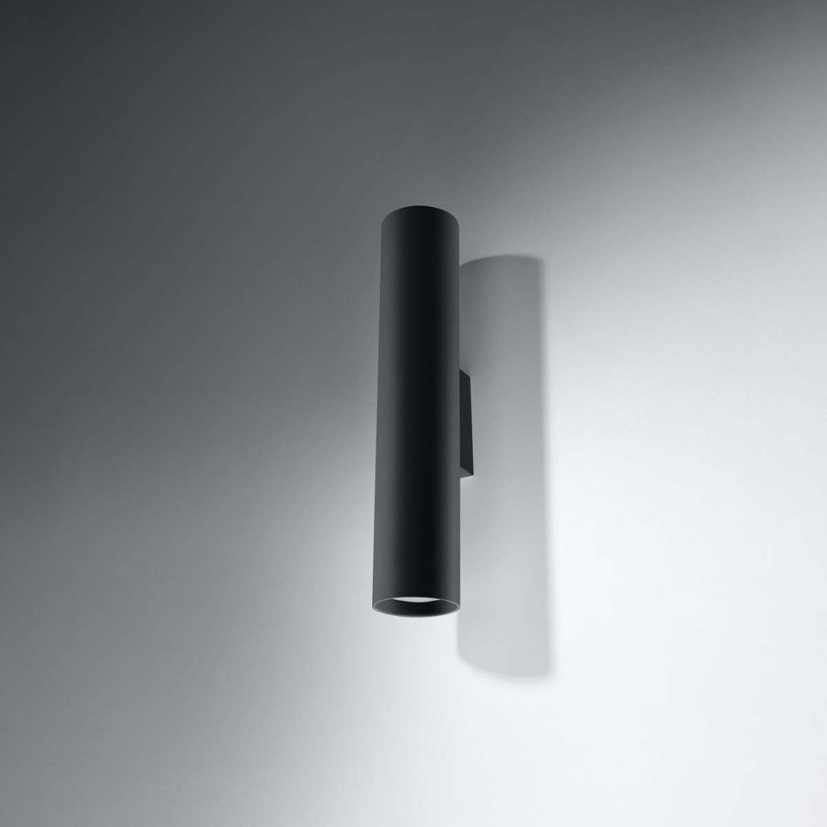 Bussandri Wandlamp modern - Metaal - Zwart