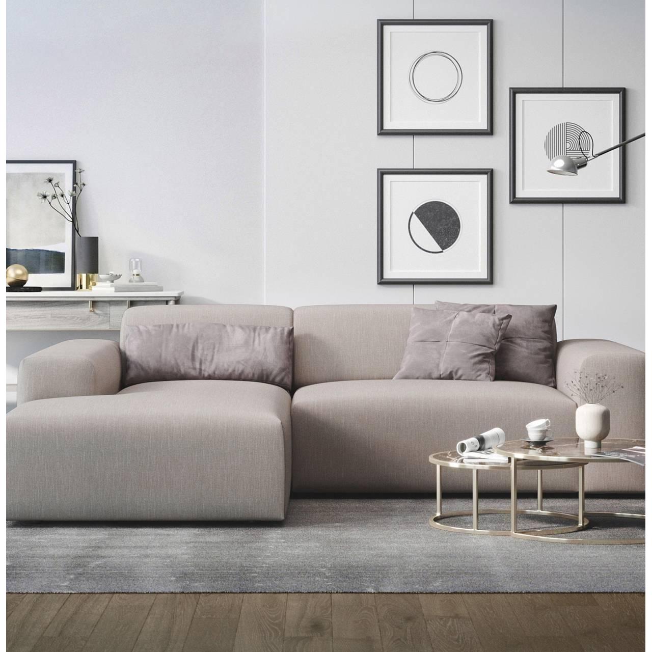 NADUVI Collection Nina Hoekbank Links - Linnen - Beige