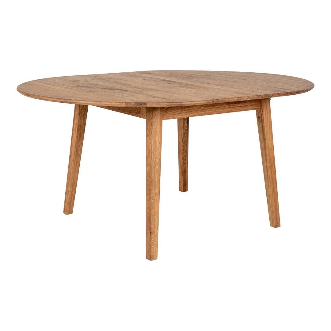 House Nordic Metz Eiken Eettafel Rond | Uitschuifbaar
