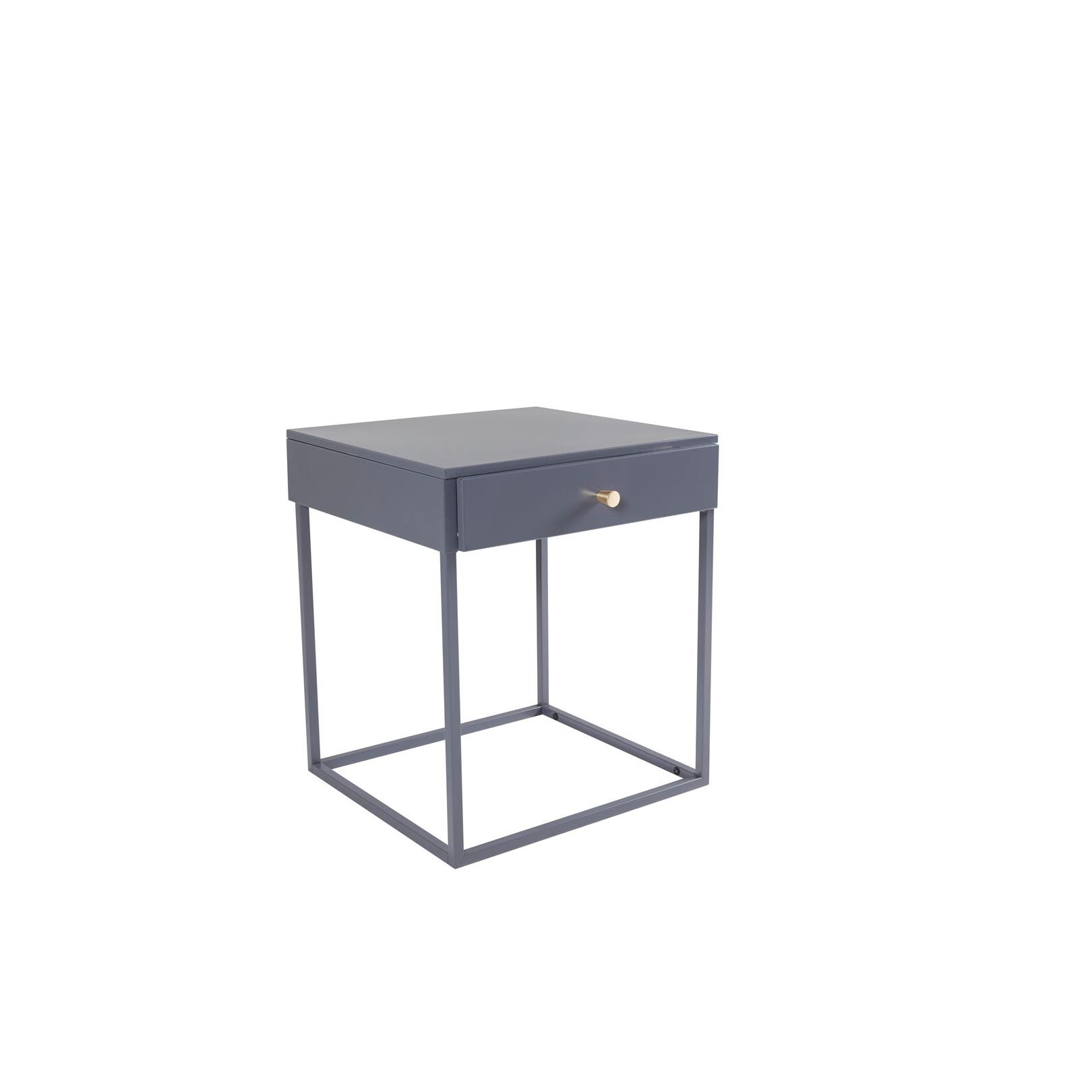 Hioshop Bakal nachtkastje 1 lade grijs.