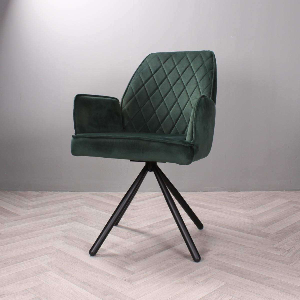 DS4U Lucio armstoel velours groen