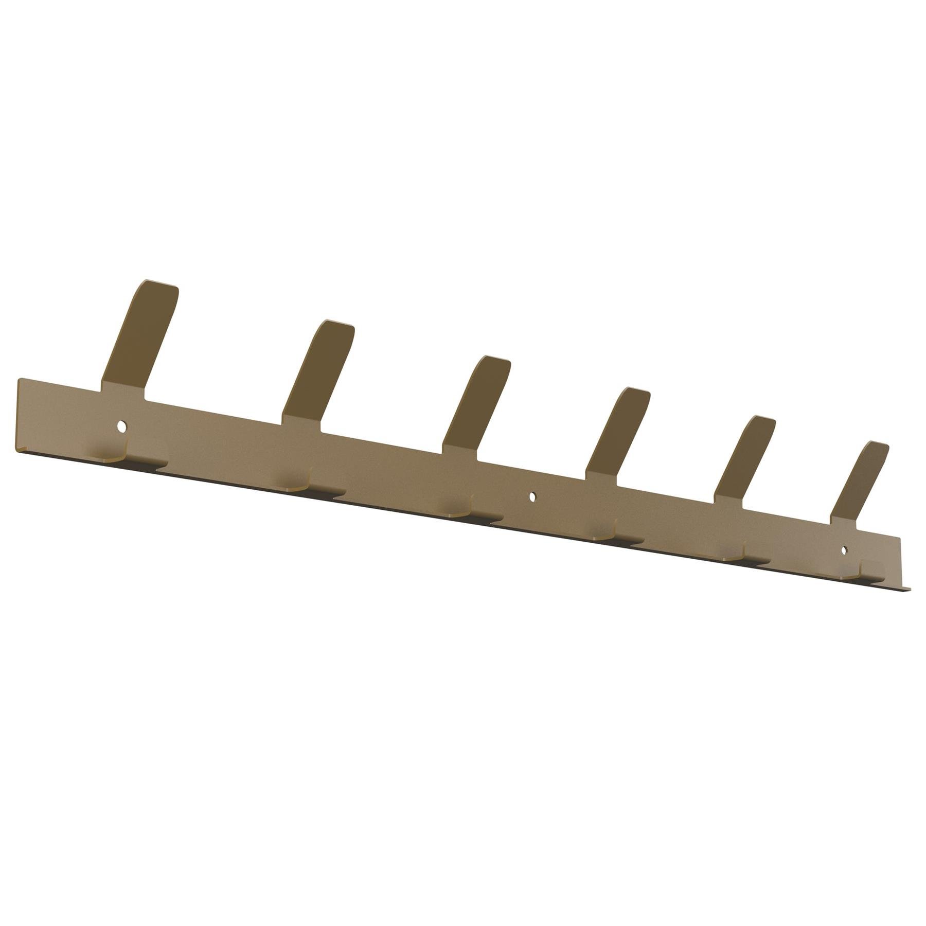 Gorillz Trim 50 Kapstok -12 haken (lengte) 55 cm - Metaal - Mat Goud