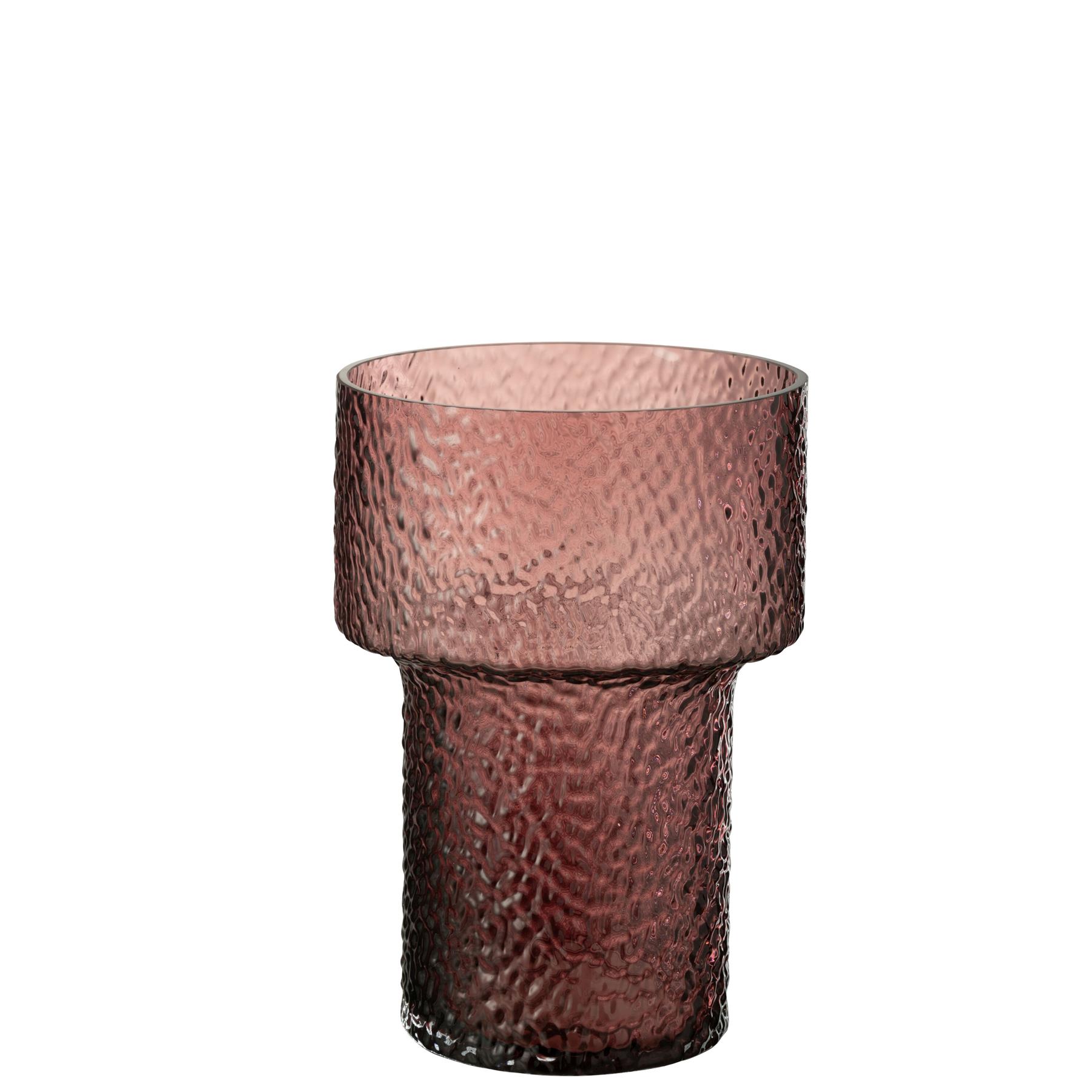 J-Line - Vaas Betty Glas Rose Small - 21x21x30cm