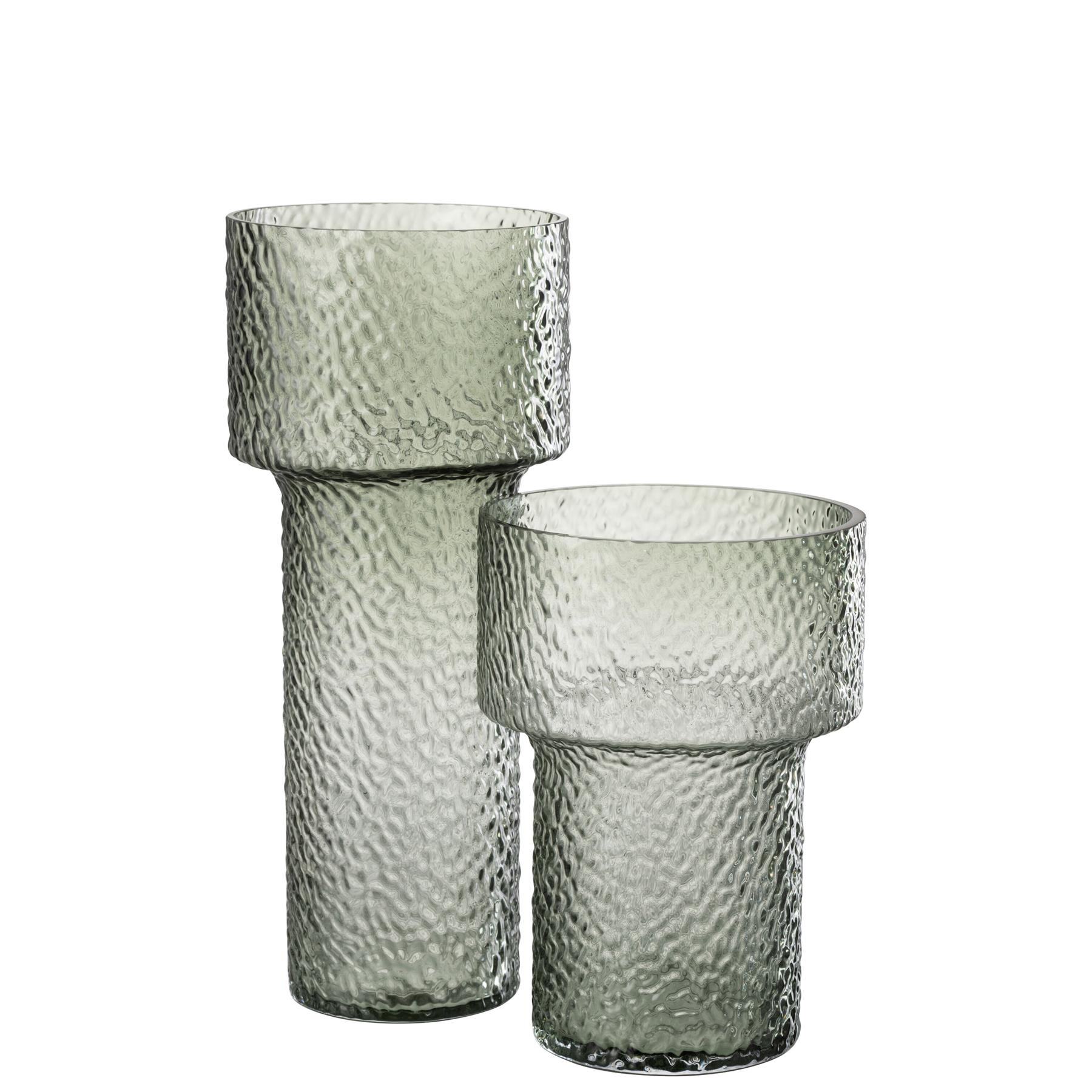 J-line - Vaas Betty Glas Groen Large - 19x19x45cm