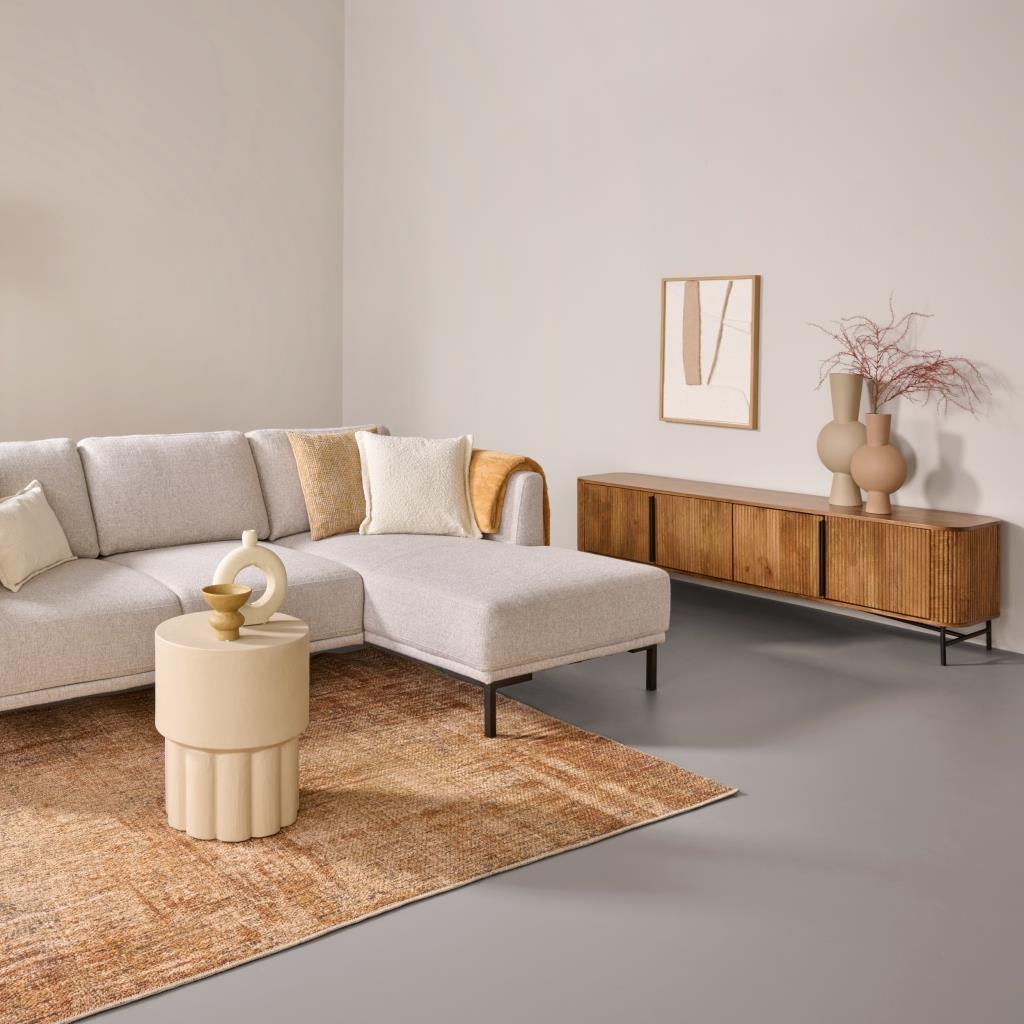 HD Collection Wanddeco D Abstract - Beige|Hout - Naturel|Wit - Papier