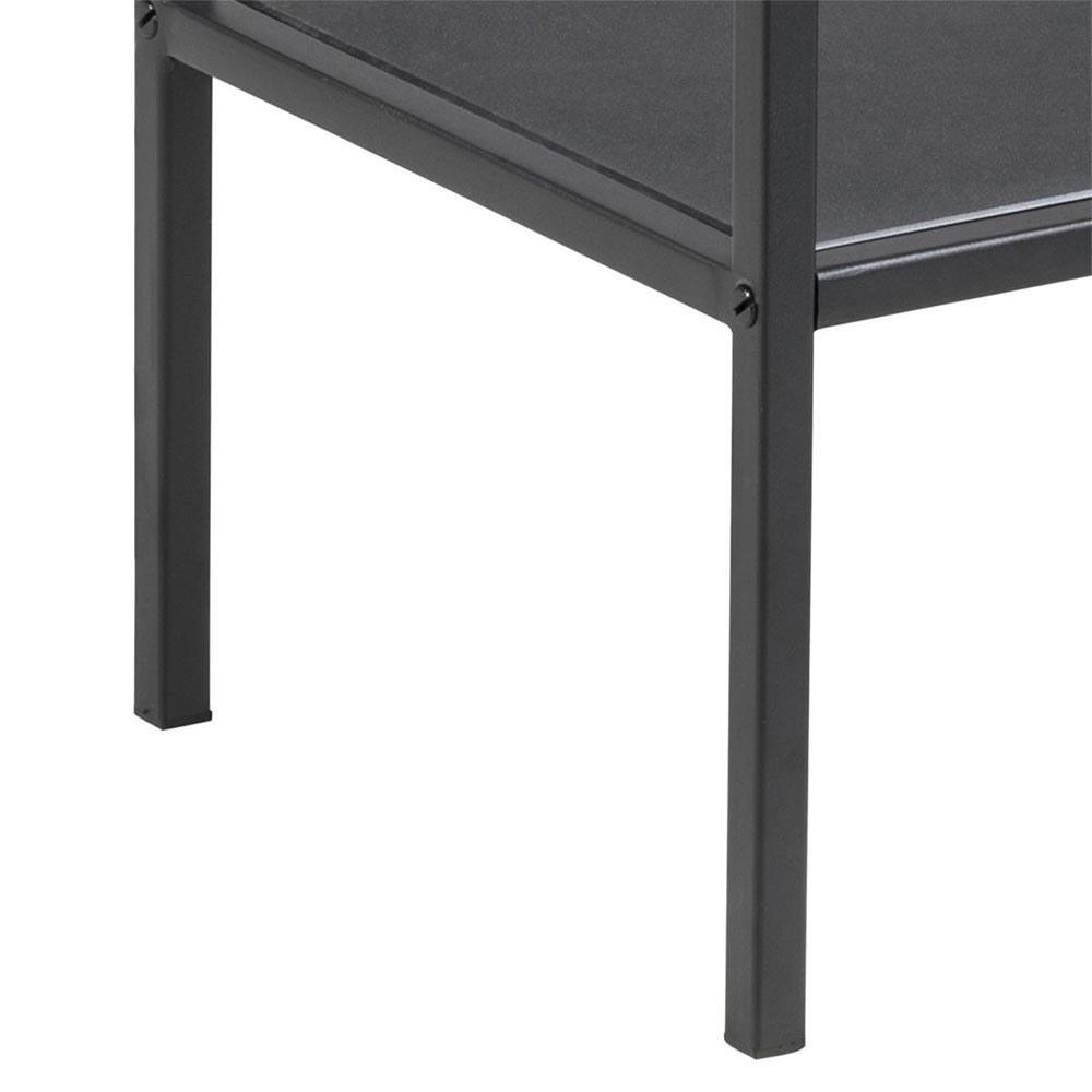 Lisomme Vic houten keuken trolley zwart - 60 x 75 cm