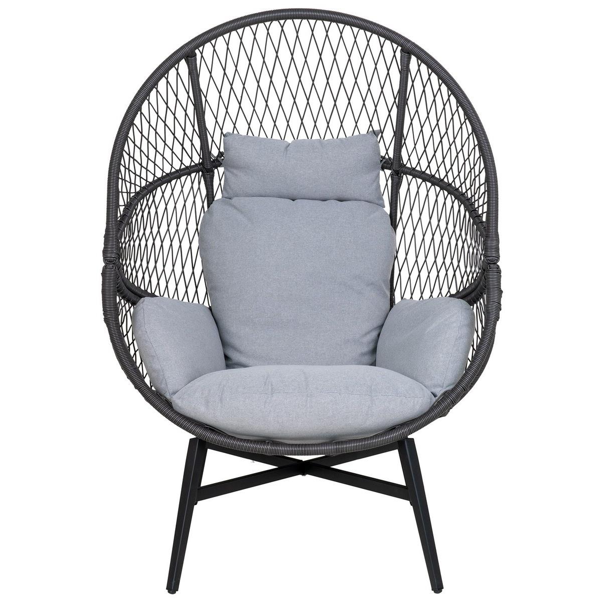 House Nordic - Fauteuil Rosario Rotan Zwart
