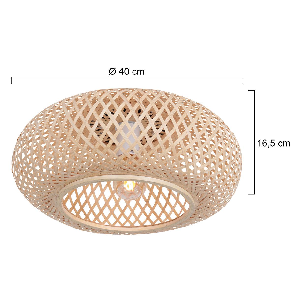 Anne Light & Home Plafondlamp Maze Bruin Ø 40cm 3128BE