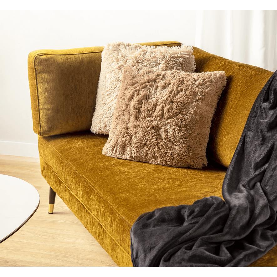 Dutch Decor sierkussen FLUFFY - 45x45 cm Pumice Stone
