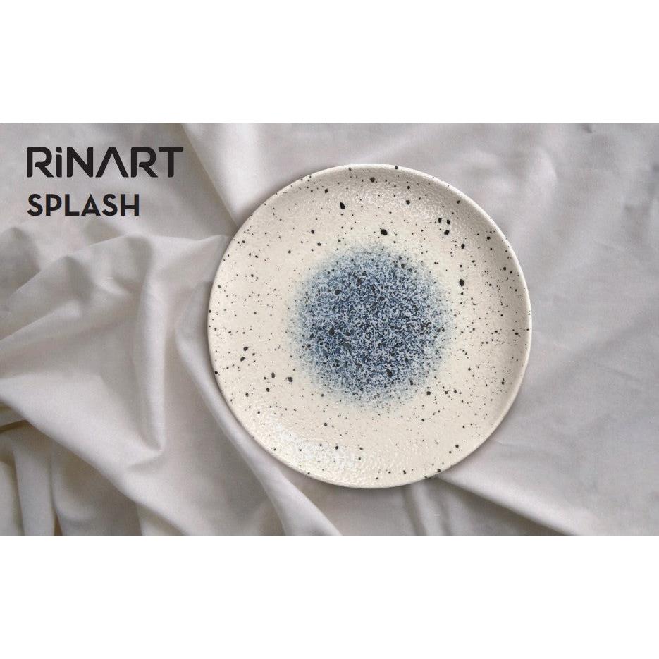 Rinart Diep bord - Splash - Porselein - 25 cm (1200cc) - set van 6
