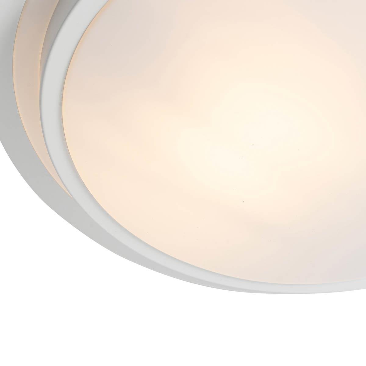 QAZQA Moderne plafondlamp wit 35 cm IP44 - Walden