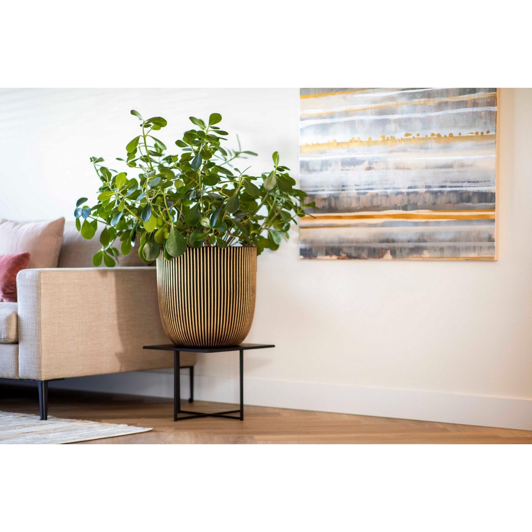 Capi Europe Bloempot bol Groove NL - 54x52 - Goud