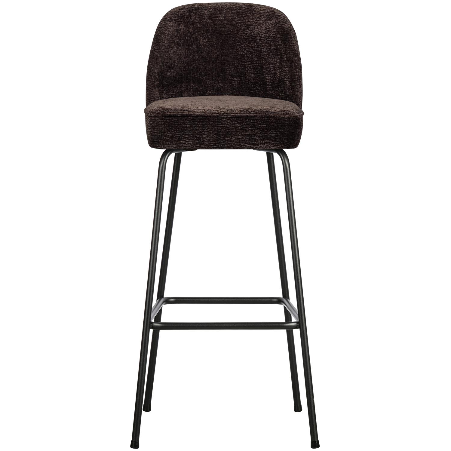 BePureHome Vogue Barkruk H 103 cm - Polyester - Dark Brown