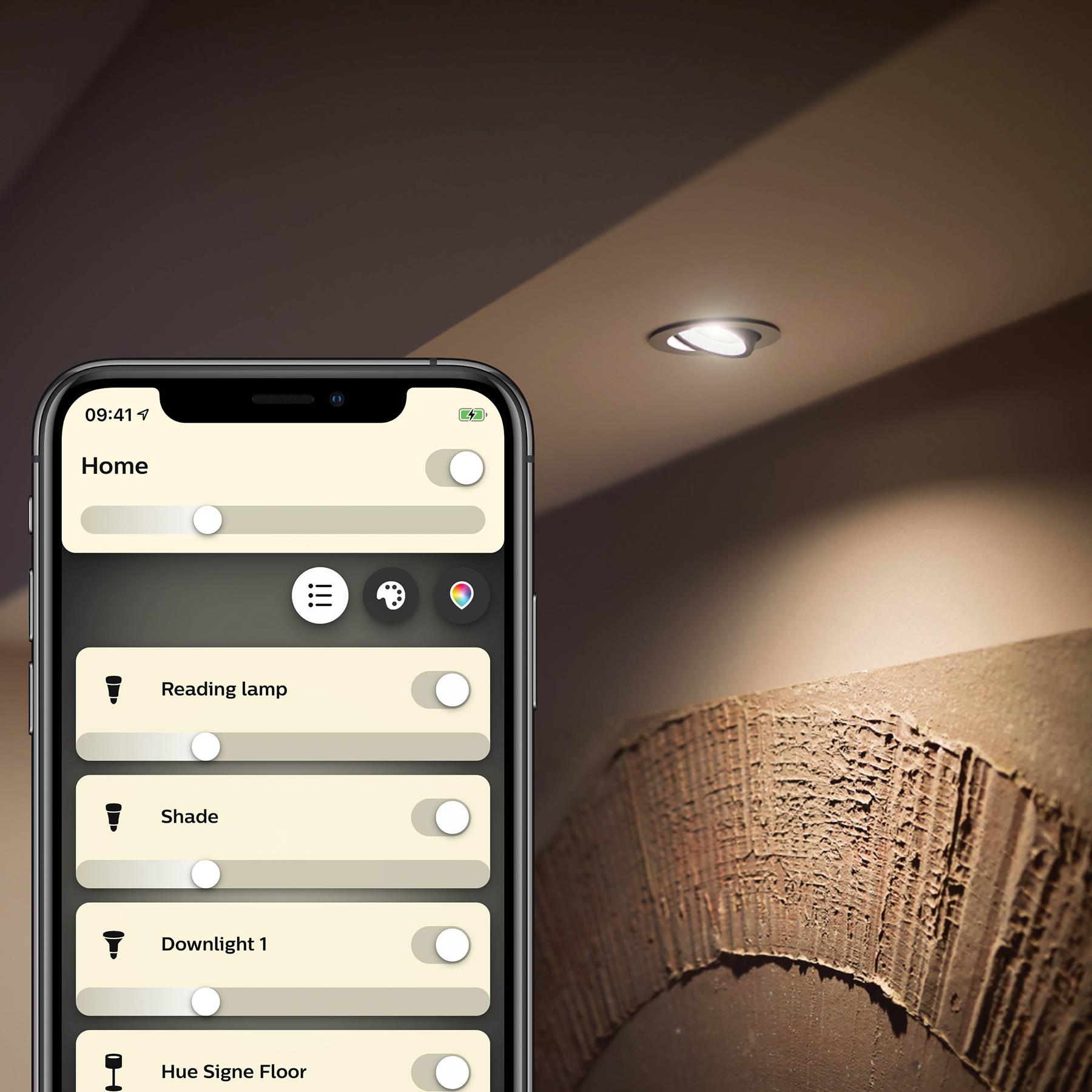 Philips Hue Uitbreidingspakket White GU10 4 Lampen Incl. Dimmer Switch