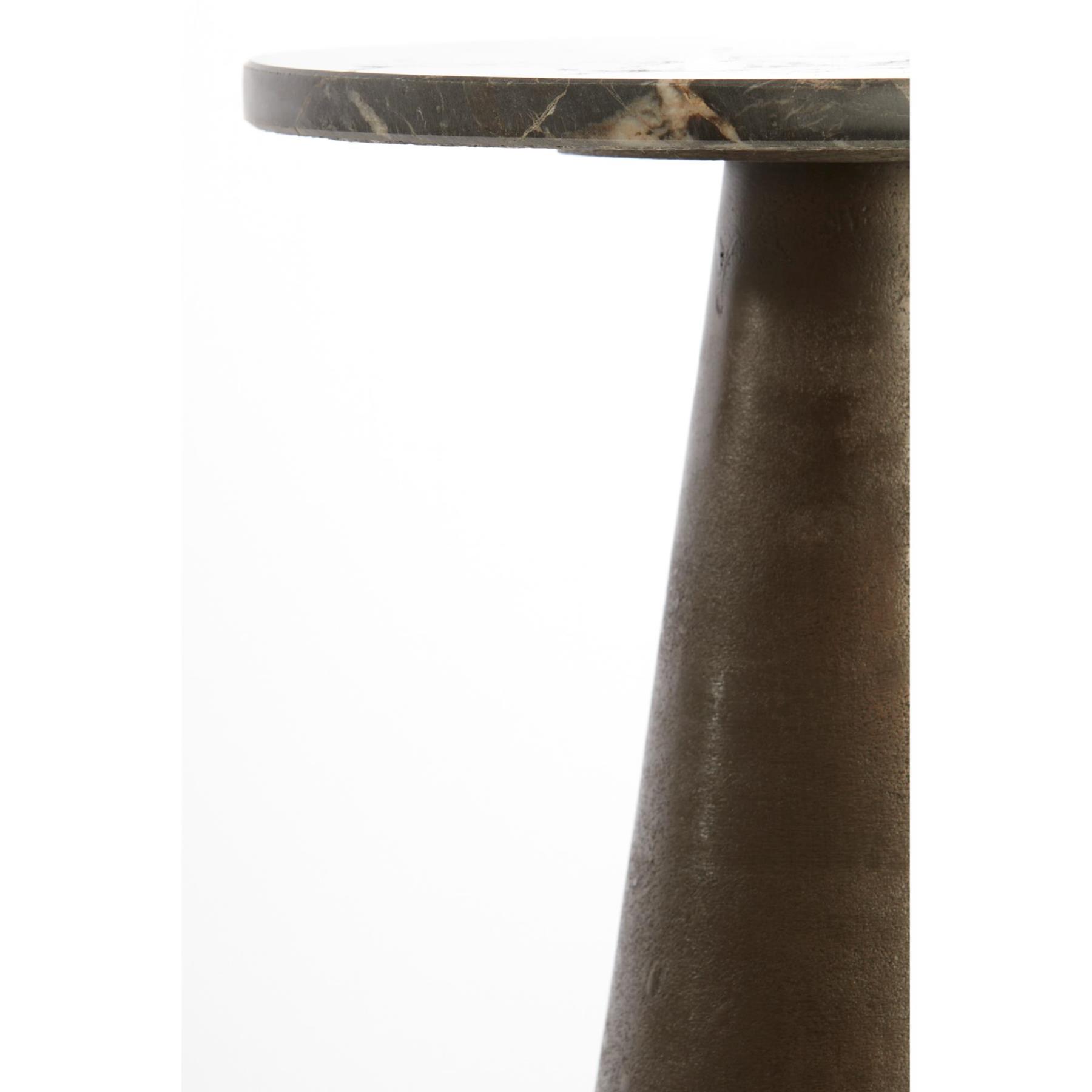 Light & Living Bijzettafel Ynez - Donkerbruin - 29x29x43cm
