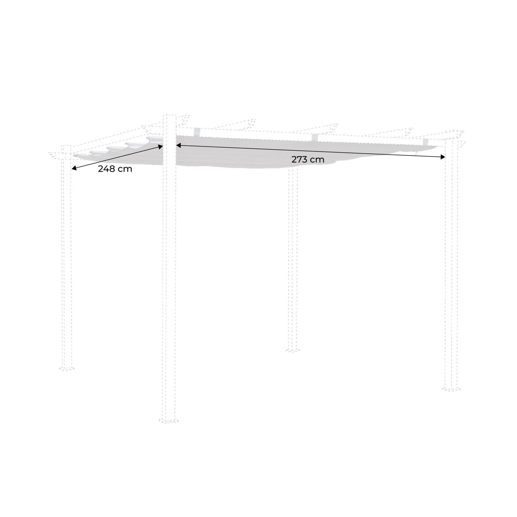 sweeek - Isla pergola dakbedekking 3x3m