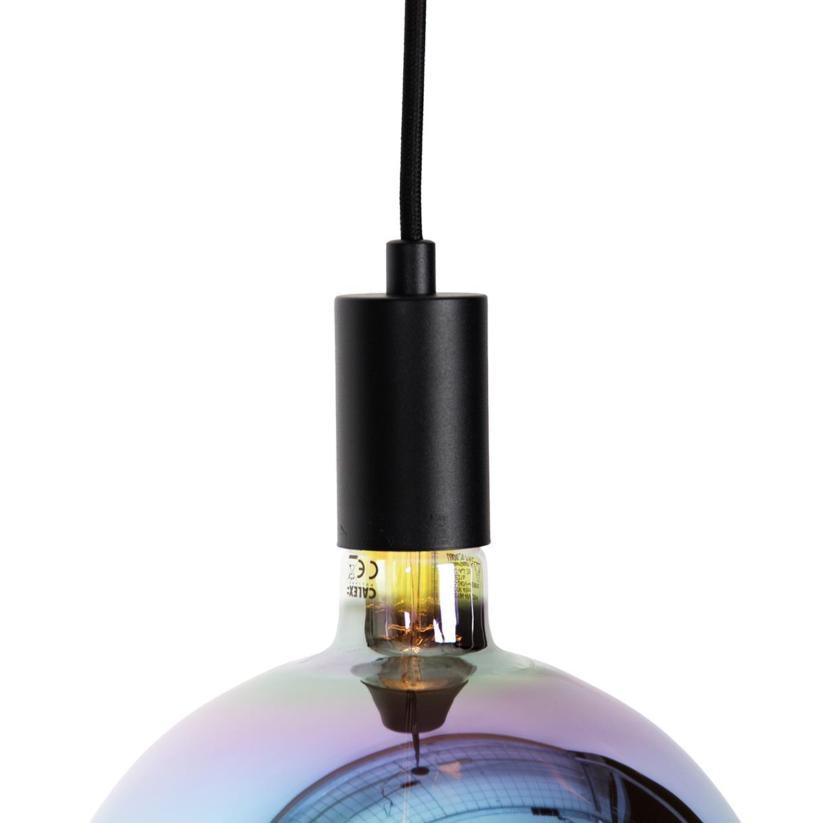 QAZQA Industriële hanglamp zwart incl. LED G200 dimbaar - Facil