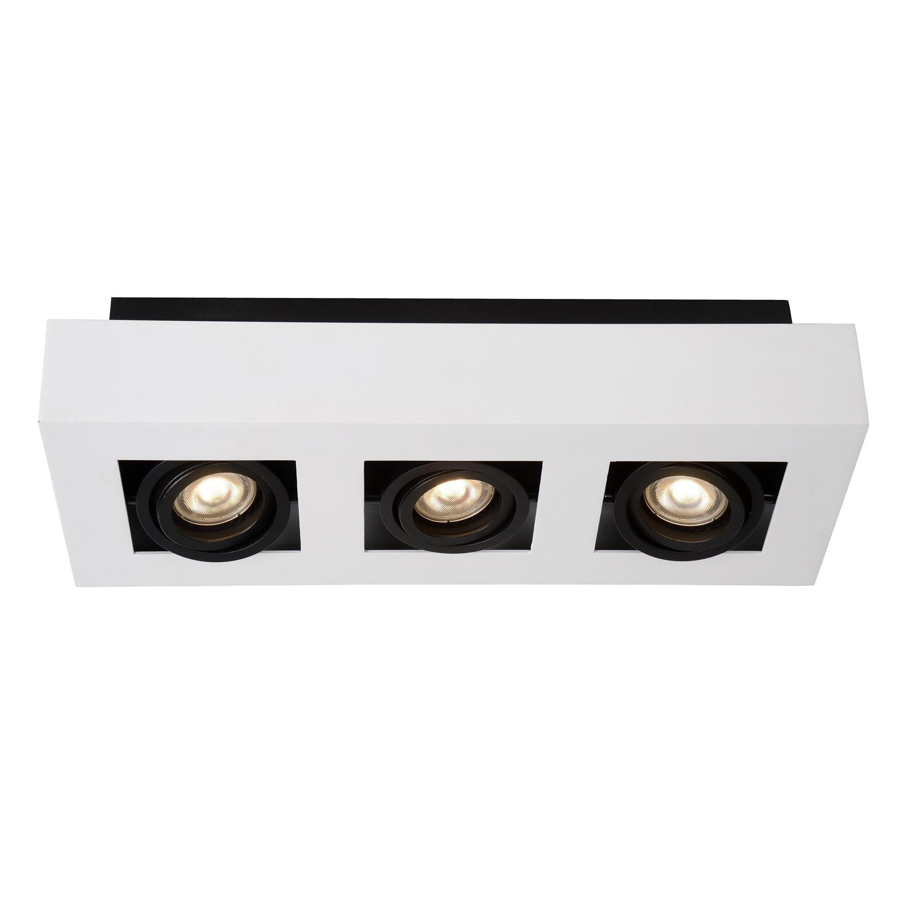 Lucide XIRAX Plafondspot - Wit - 3 x GU10