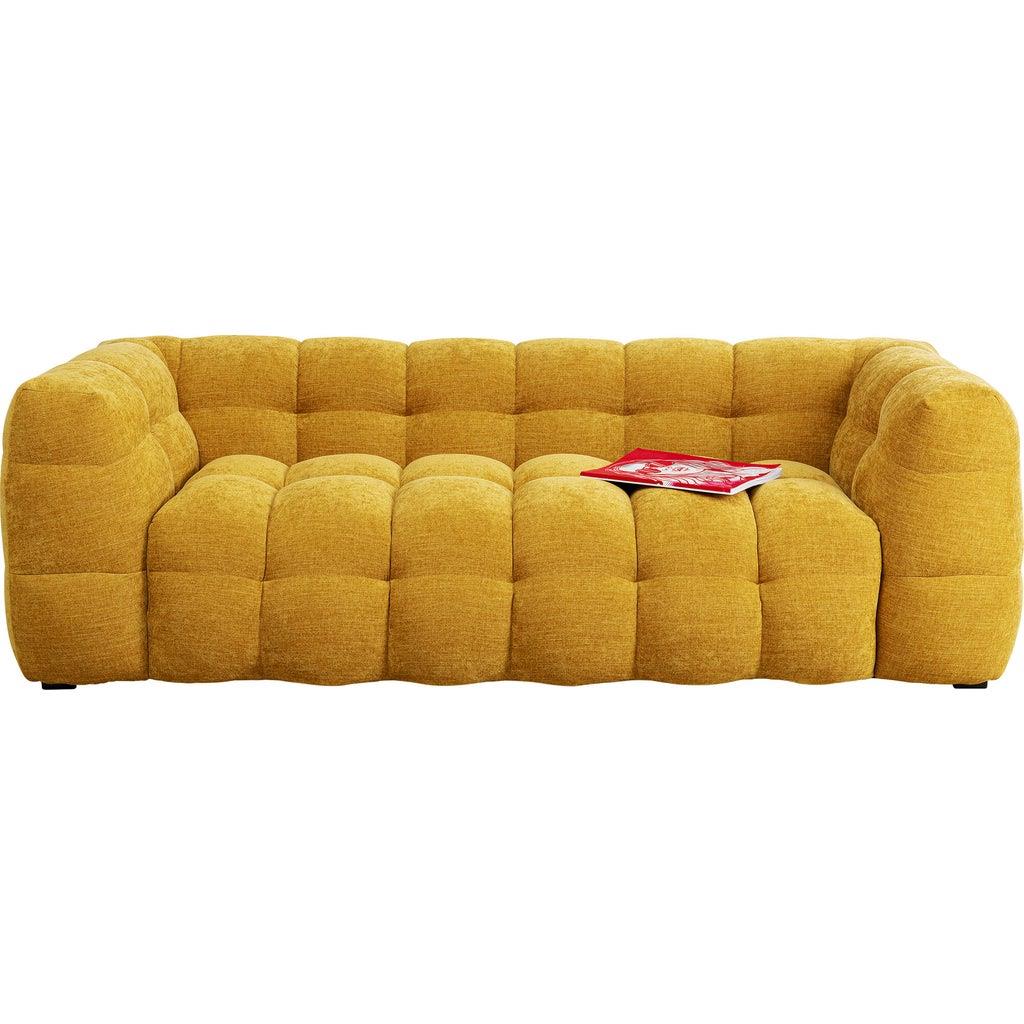 Kare Bank 3-zits Salamanca Yellow 240cm